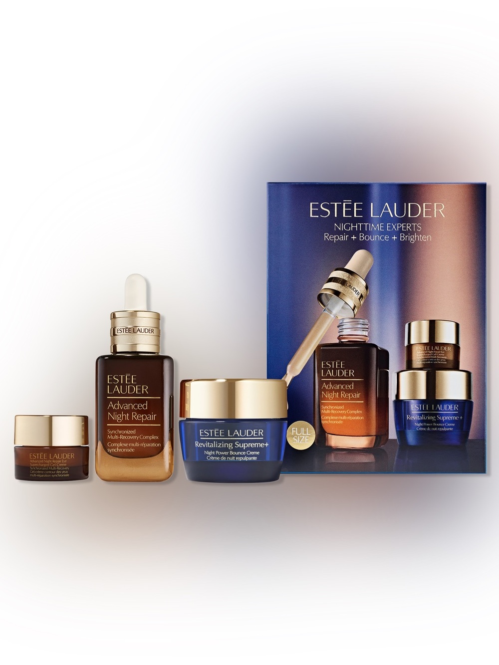 ESTEÉ LAUDER NIGHTTIME EXPERTS 3-Pc SET w/F/S Night Repair Serum+2 Crèmes! NIB!